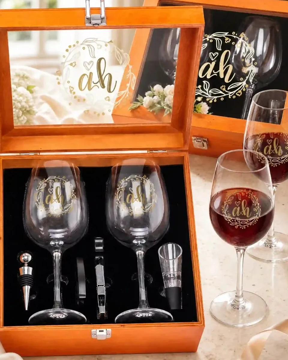 Custom Engraved Whiskey Decanter & Glassware Gift Sets Manufacturer
