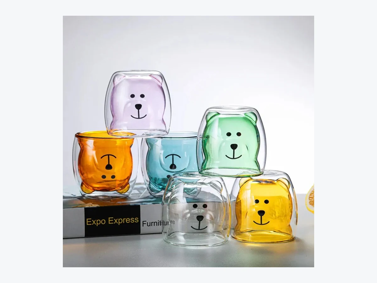 XZS-2601C 250 ml Color Bear Glass Mug - Wholesale Factory Direct China