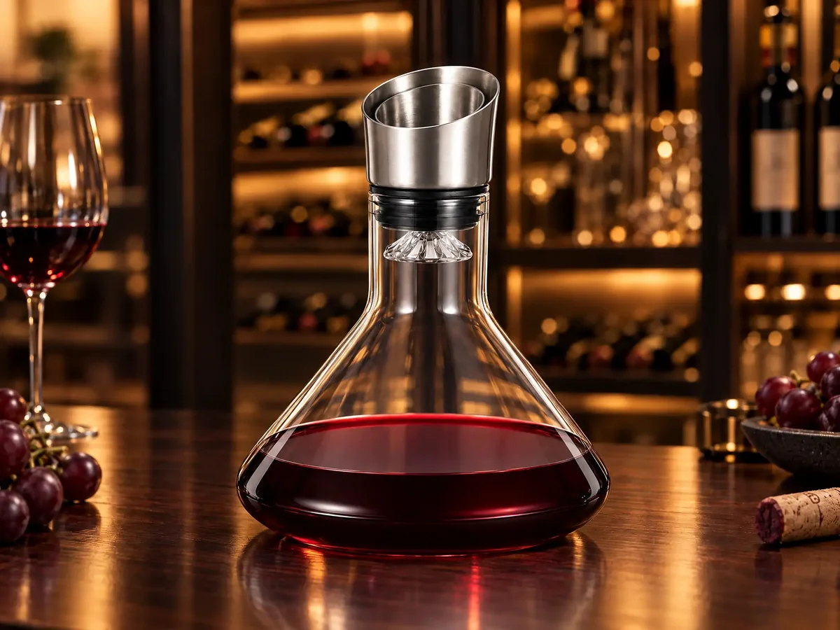 XZ-0037 1500 ml Fast-Aerating Glass Wine Decanter - Wholesale Factory Direct China