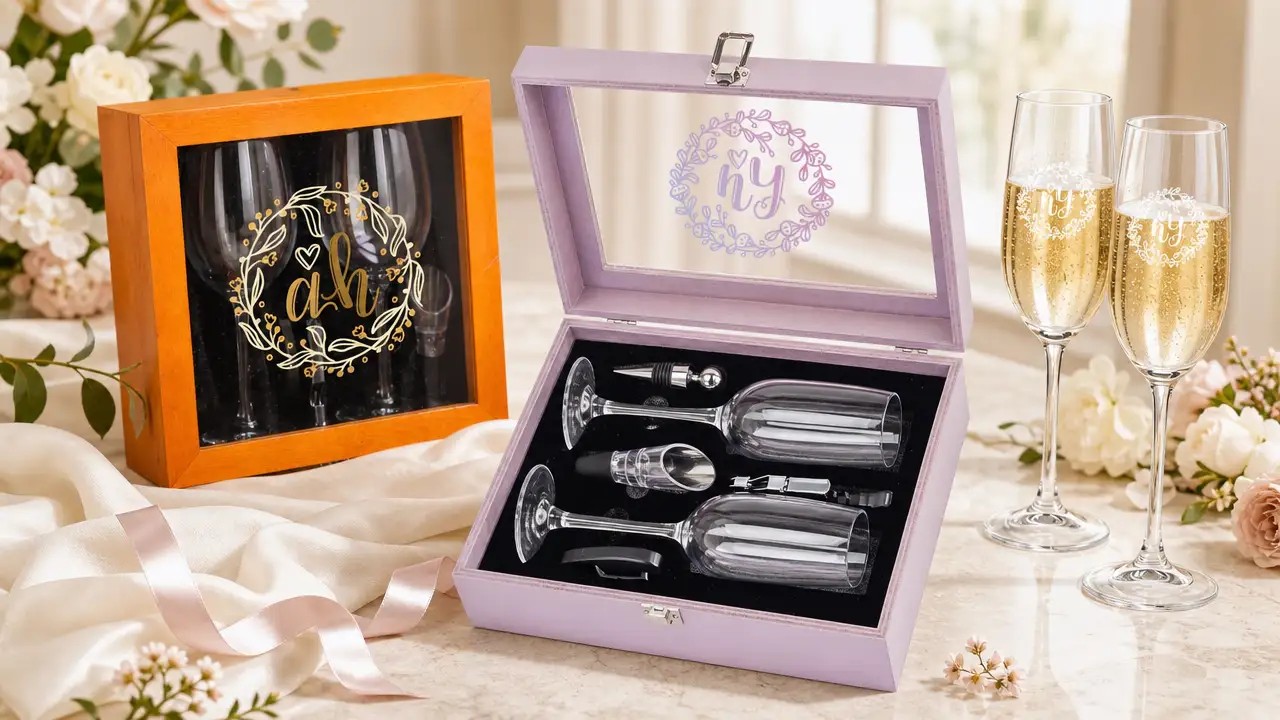 Wedding Champagne Flute Gift Box - Commercial Grade Lead-Free Glassware Wholesale Factory