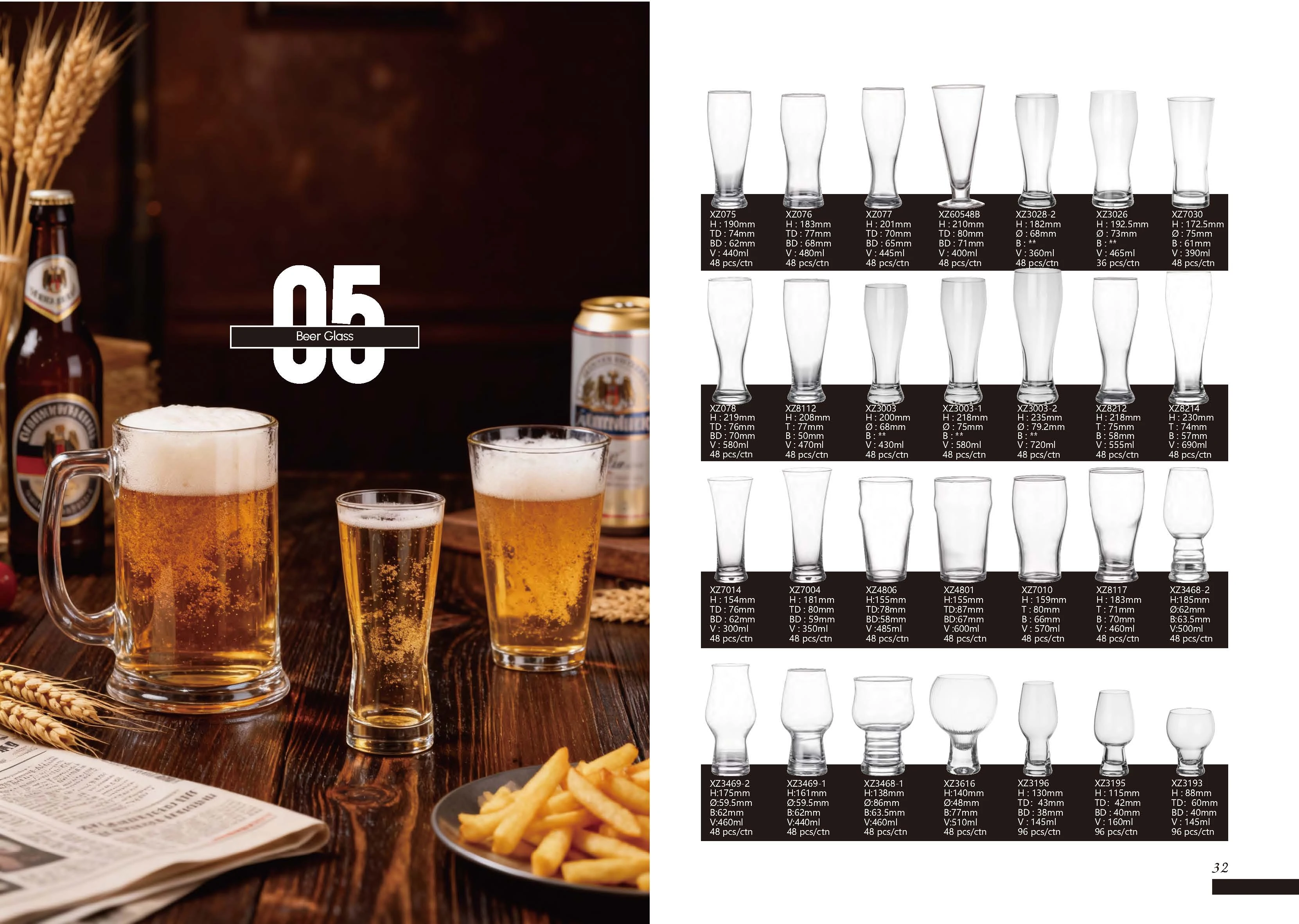 Catalog Page 20 - Beer Glassware Series