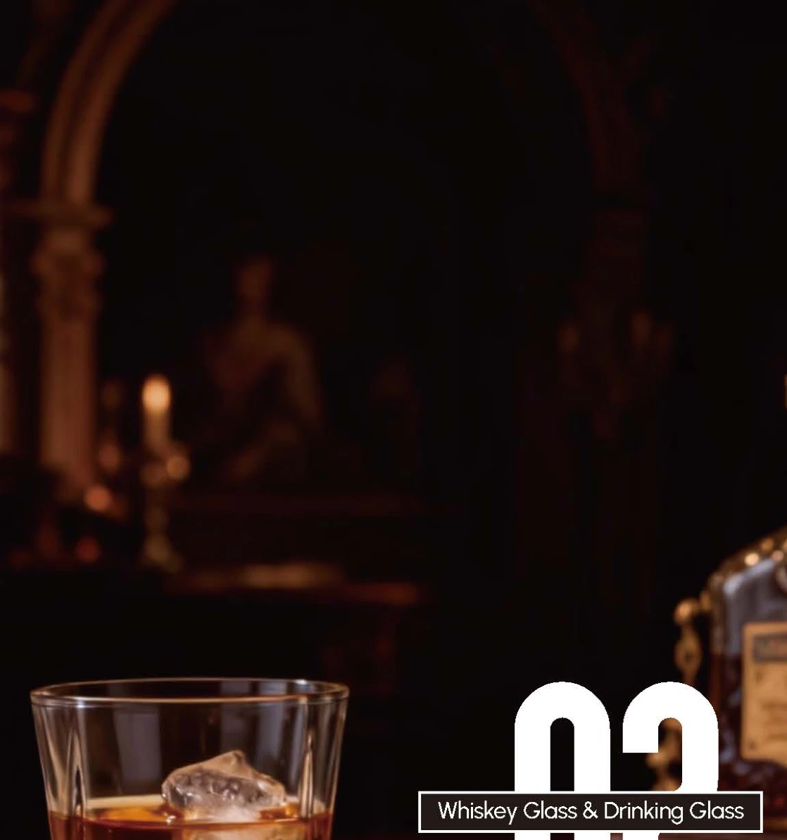 XZ1280 Heavy Base Whiskey Tumbler - Jingyue Catalog P11