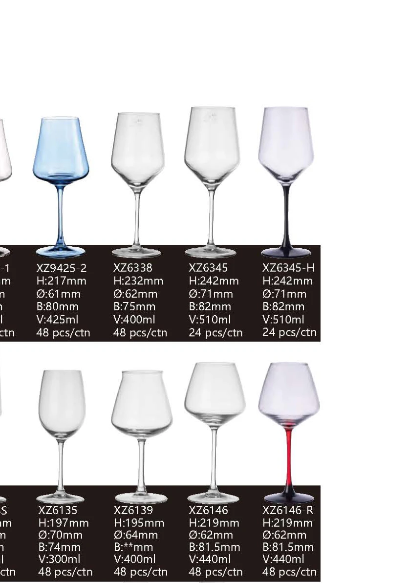 XZ6304 Champagne Flute Glass - Jingyue Catalog P26