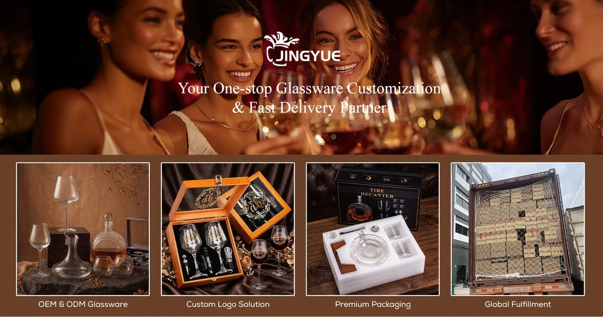 OEM ODM glassware custom logo packaging and global fulfillment overview